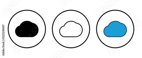 cloud icon vector. cloud vector icon