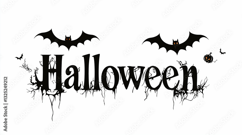Obraz premium A Halloween 2025 Illustration, Illustration Ideal For Posters, T-Shirt, Or Banner, Commercial Promotion, Holiday Season, Funny Halloween Logo