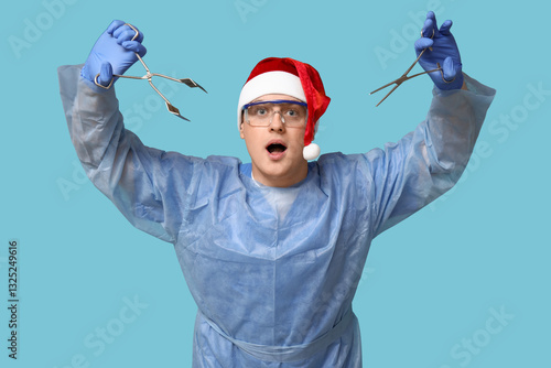 Portrait of young male surg...