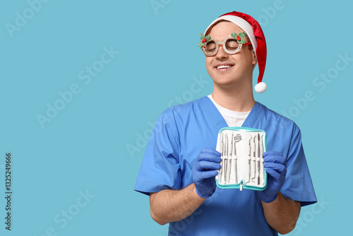 Portrait of young male dent...