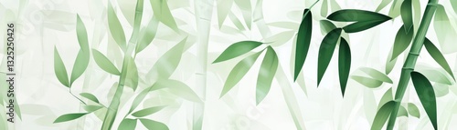 Subtle bambooinspired geometric pattern with modern minimalist repetition, vectorized