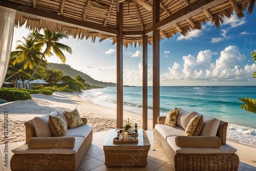 Captivating Beachfront Bliss  Tropical Views and Sun-Drenched Escape