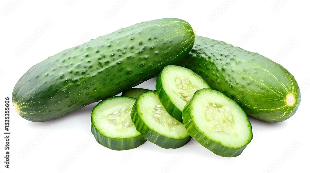 cucumber isolated on white background clipping cucumber isolated on white background clipping