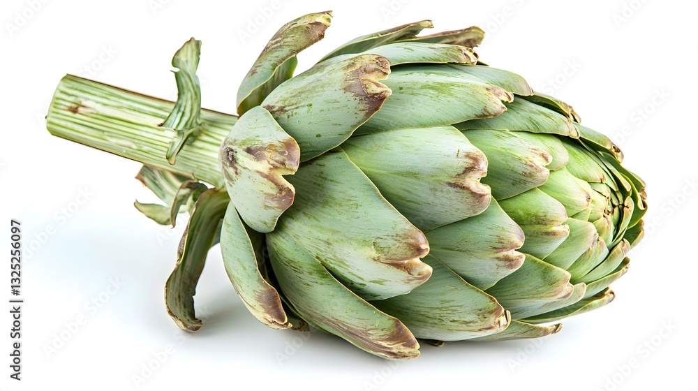 Artichoke against a white background Artichoke against a white background