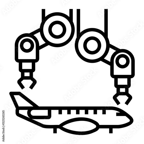 robot Line Icon