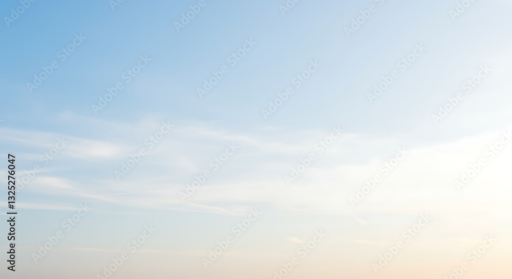 Serene Sky: A Panorama of Pastel Clouds Serene Sky: A Panorama of Pastel Clouds
