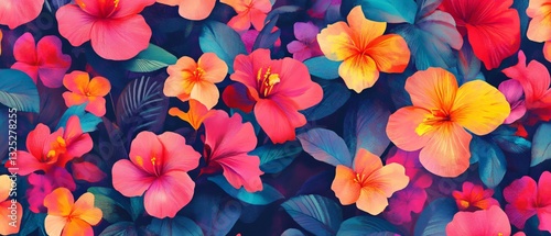 Beautiful Floral Pattern Illustration for Backgrounds and Designs