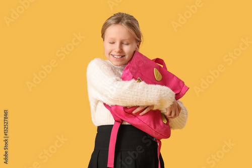 Cute girl in school uniform...