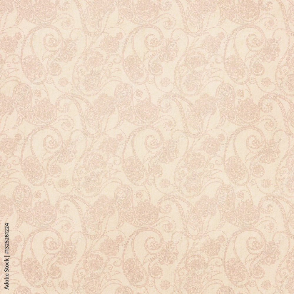 Floral ornament background paper, seamless fabric with textured pattern Floral ornament background paper, seamless fabric with textured pattern