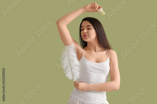 Beautiful young woman with ...