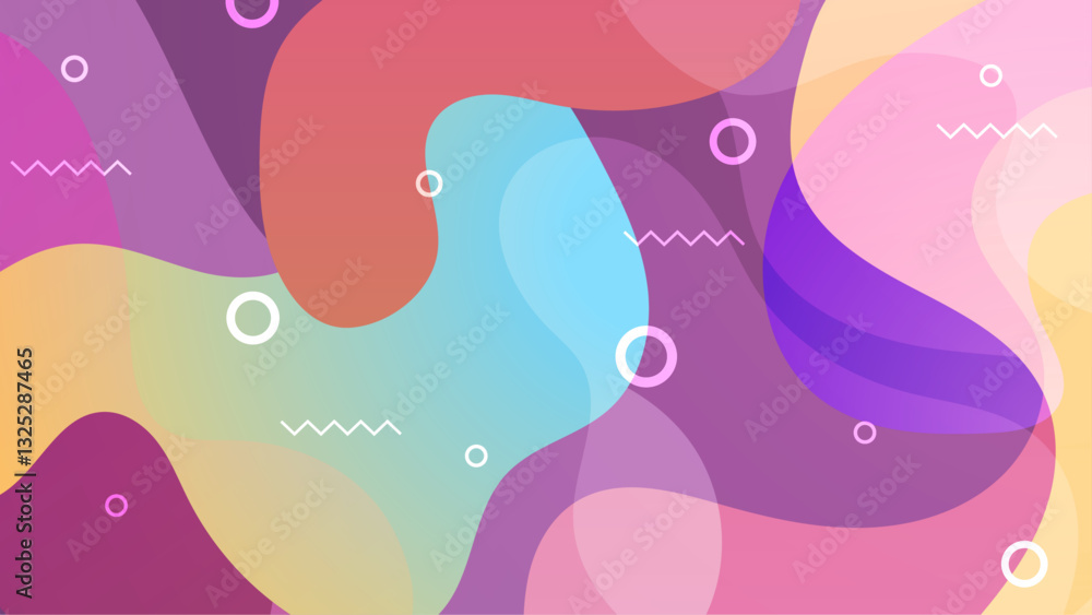 Fototapeta premium Abstract Blob Colorful Gradient Background_Abstract Blob Colorful Gradient Background-11