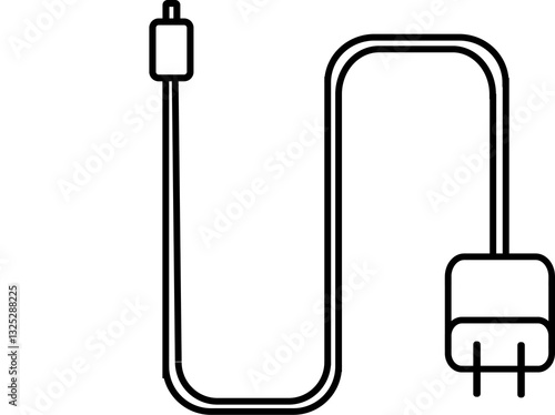 Wallpaper Mural シンプルな充電器のアイコンイラスト Torontodigital.ca