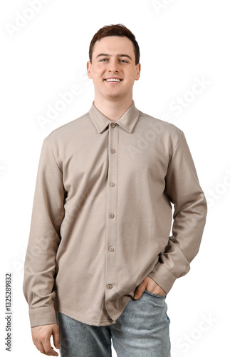 Handsome young man in styli...