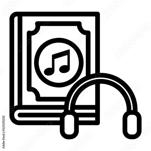 audio book Line Icon