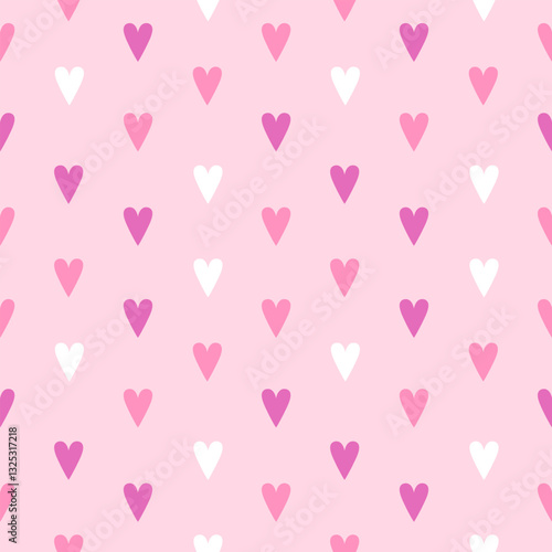 Loving Hearts Valentine's seamless Pattern