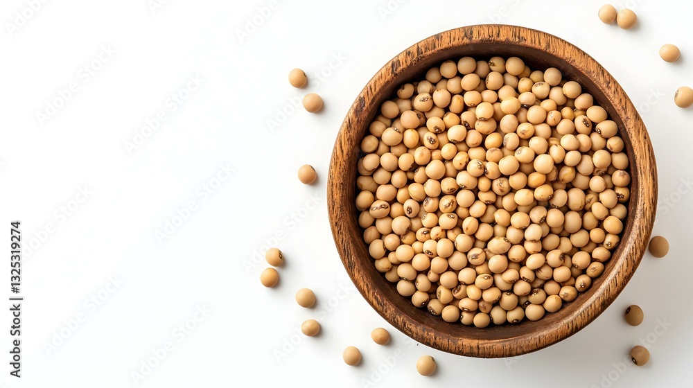 Fermented soybean isolated on white background Fermented soybean isolated on white background