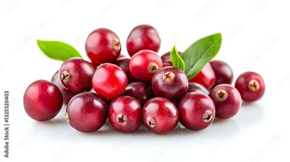 Cranberries isolated on white background Cranberries isolated on white background