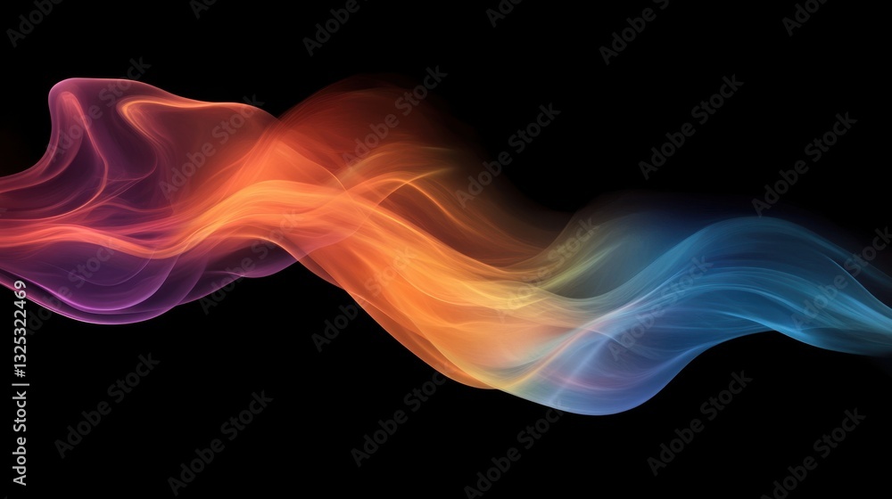 Abstract color shockwave, smooth pigment explosion in dark void, surreal Abstract color shockwave, smooth pigment explosion in dark void, surreal