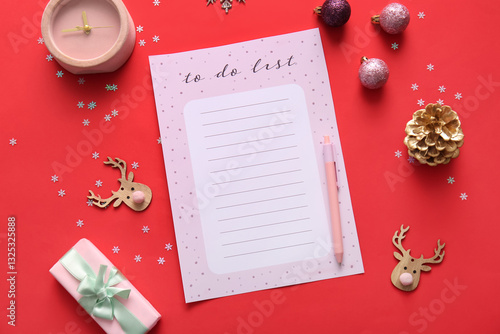 Blank to-do list with gift ...