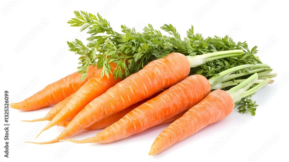 Carrot bunch isolated on white background Carrot bunch isolated on white background