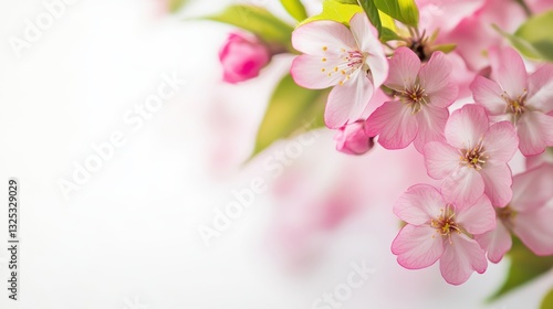 Beautiful background template made of Spring flowers.
