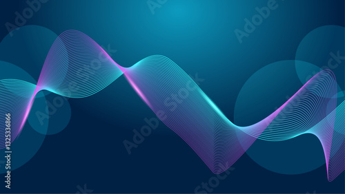 Abstract Wave Pattern Background for Graphics