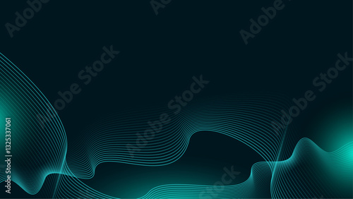 Data visualization dynamic wave pattern vector