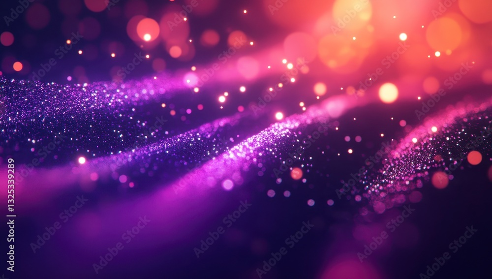 Abstract Purple Pink Glowing Particle Wave Background Abstract Purple Pink Glowing Particle Wave Background
