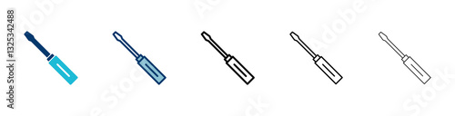 Screwdriver icon vector isolated on white background. Screwdriver vector icon