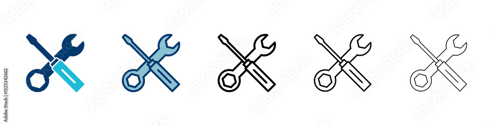 Repair icon vector isolated on white background. Wrench and screwdriver icon. settings vector icon. Maintenance. tools Repair icon vector isolated on white background. Wrench and screwdriver icon. settings vector icon. Maintenance. tools