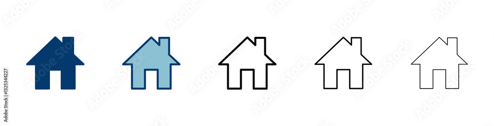 Home icon vector isolated on white background. House vector icon. Address Home icon vector isolated on white background. House vector icon. Address