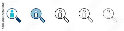 Hiring icon vector isolated on white background. Human resources concept. Recruitment. Search job vacancy icon. Hire. Find people icon