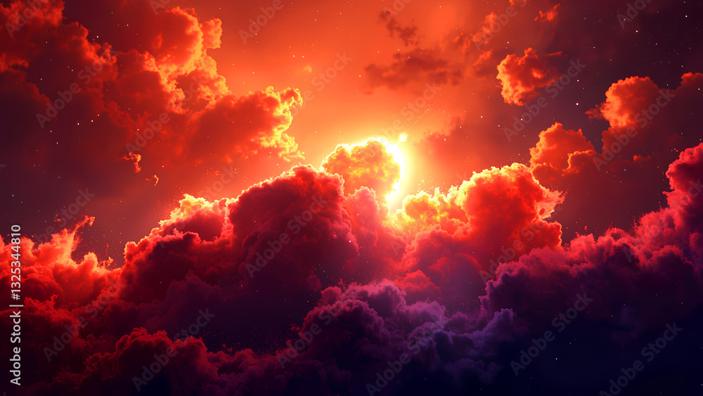 Fototapeta premium A deep-space fantasy nebula