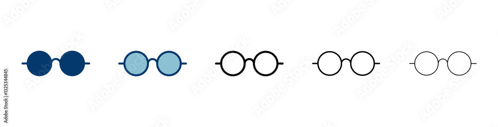 Glasses icon vector isolated on white background. Stylish Eyeglasses. Glasses vector. Optical concept Glasses icon vector isolated on white background. Stylish Eyeglasses. Glasses vector. Optical concept