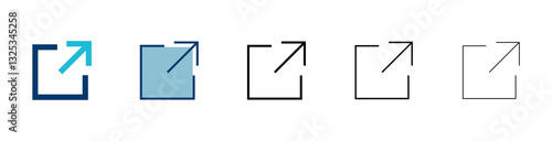 Link icon vector isolated on white background. Link vector icon. External link symbol vector icon. Hyperlink symbol