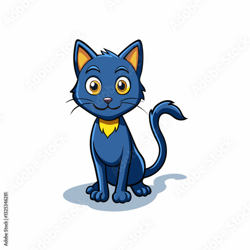 shadow cat on white