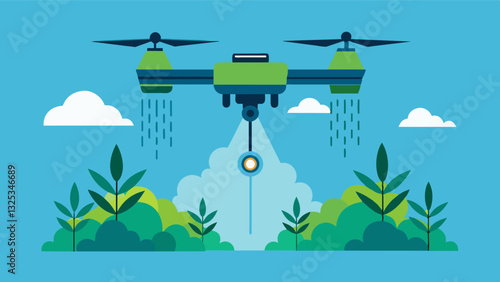 With the ability to cover large areas in a short amount of time aerial spraying drones save farmers valuable resources and time ultimately leading to higher crop yields and. Vector illustration