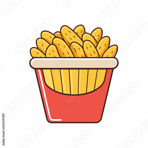 french fries with ketchup