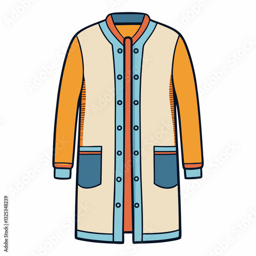 shirt and tie longline cardigan sweater