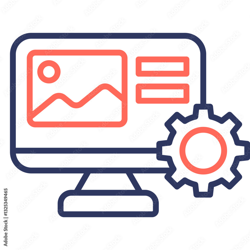 Content Management Icon Content Management Icon
