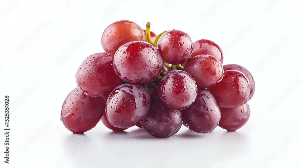 red grape on white background red grape on white background