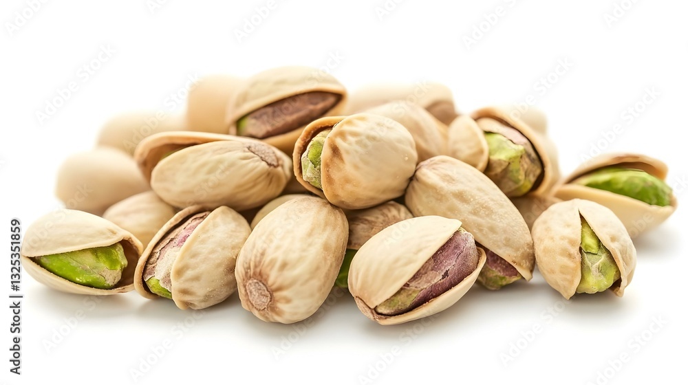 Pistachio nuts on white background Pistachio nuts on white background