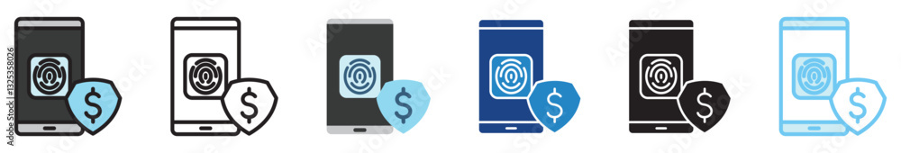 Biometric multi style, mini illustration icon set. outline, flat, glyph, line color, UI, UX, app and web, digital or print. related to business, finance, financial technology. Biometric multi style, mini illustration icon set. outline, flat, glyph, line color, UI, UX, app and web, digital or print. related to business, finance, financial technology.