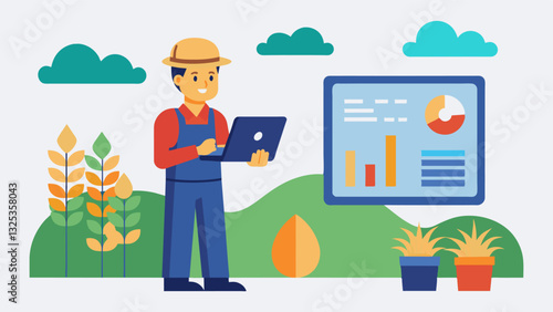 Yield predictions By analyzing historical data and current crop health these apps can provide farmers with accurate yield predictions helping them to plan and optimize their. Vector illustration