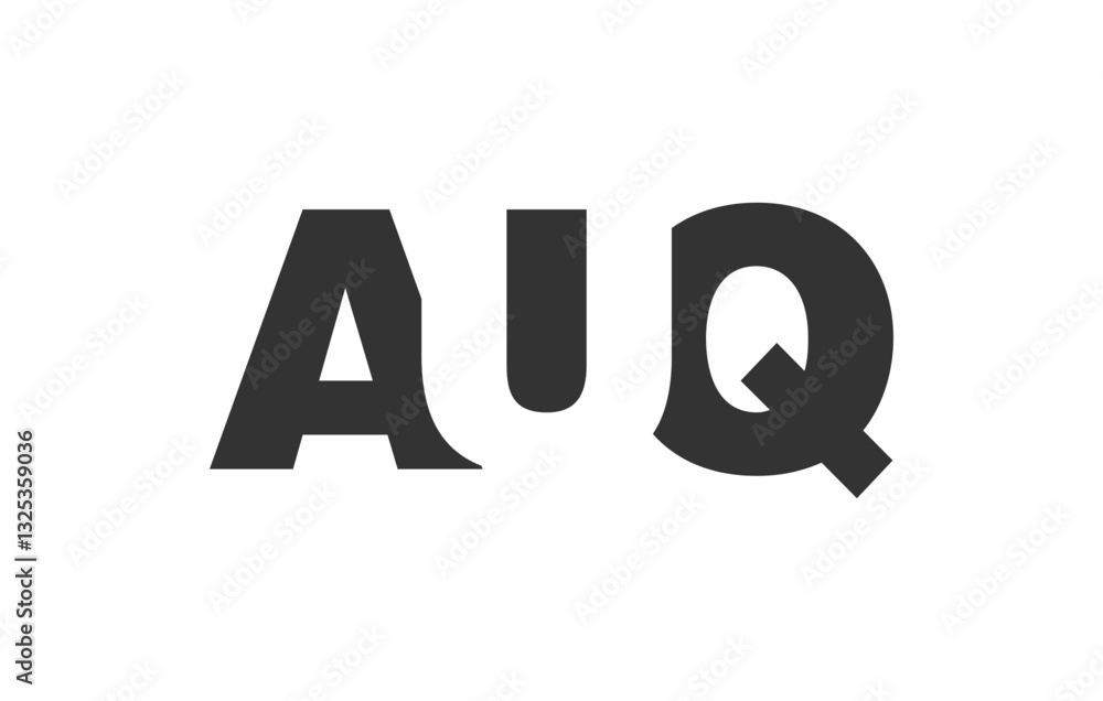 AUQ logo design. Initial letter A U Q bold font style for tech startups, consulting, corporate branding. Creative company name, headlines typography identity, trendy logotype. AUQ logo design. Initial letter A U Q bold font style for tech startups, consulting, corporate branding. Creative company name, headlines typography identity, trendy logotype.