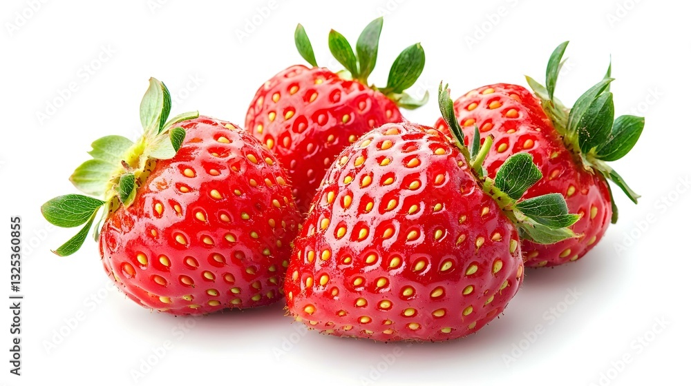 Strawberries isolated over white background Strawberries isolated over white background