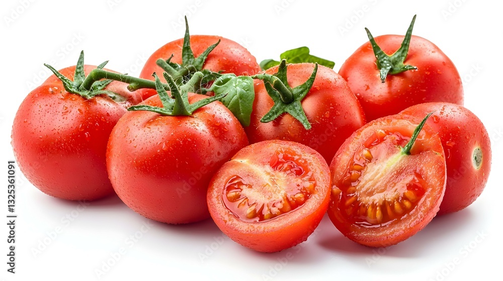 Tomatoes isolated on white background Tomatoes isolated on white background