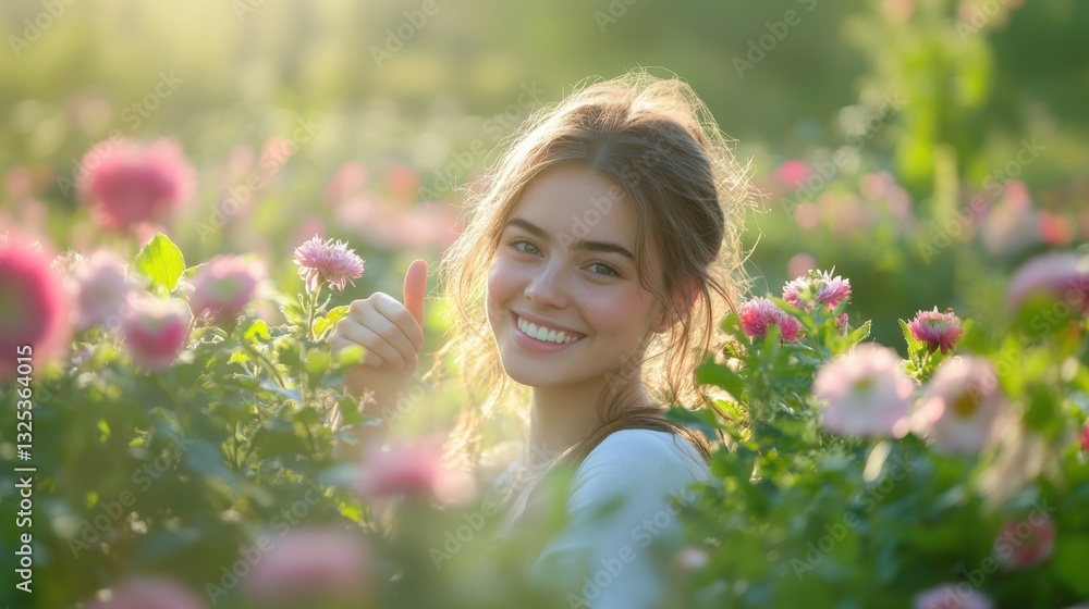 Gardener working in garden in Spring. Gardener working in garden in Spring.