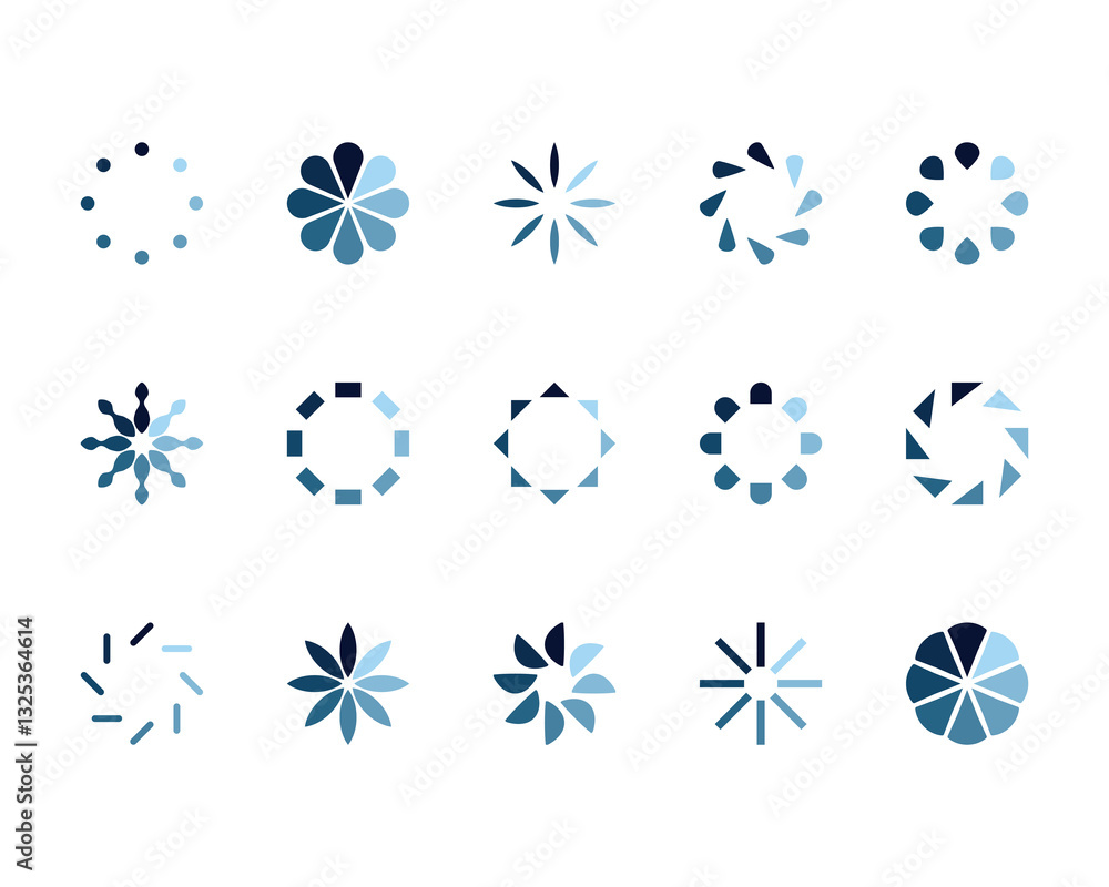 Collection Loading bar status icon. Vector illustration. Set of vector loaded icons. Download progress. Donload or Upload. Collection Loading bar status icon. Vector illustration. Set of vector loaded icons. Download progress. Donload or Upload.