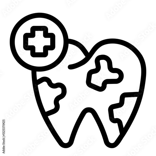 enamel Line Icon